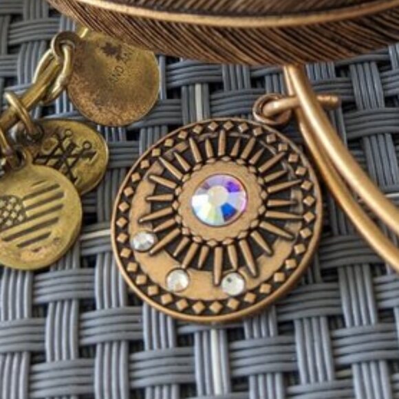 Alex and Ani gold tone bracelets (4) - Picture 4 of 5